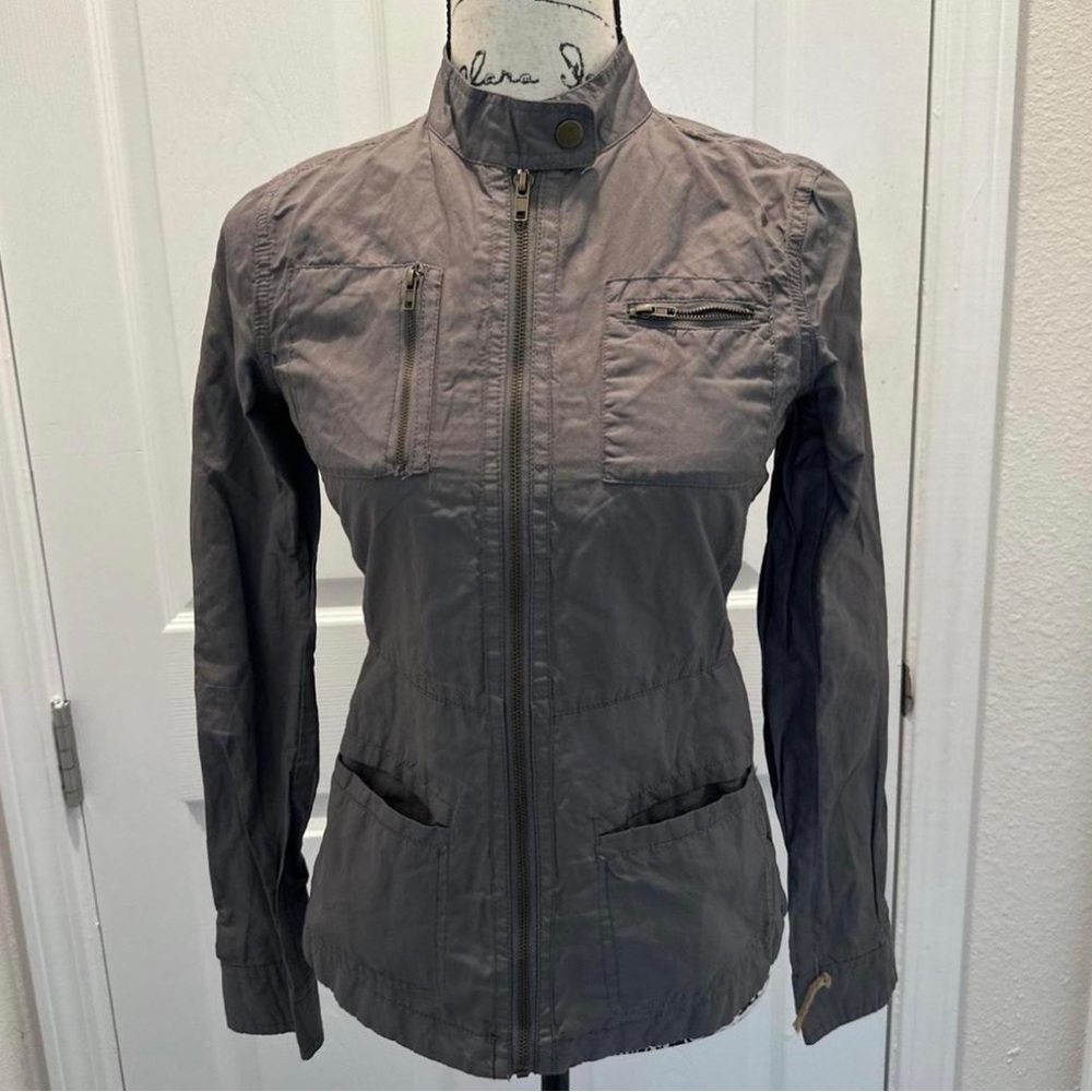 Converse Women's Gray Lightweight Zip-Front Jacket
